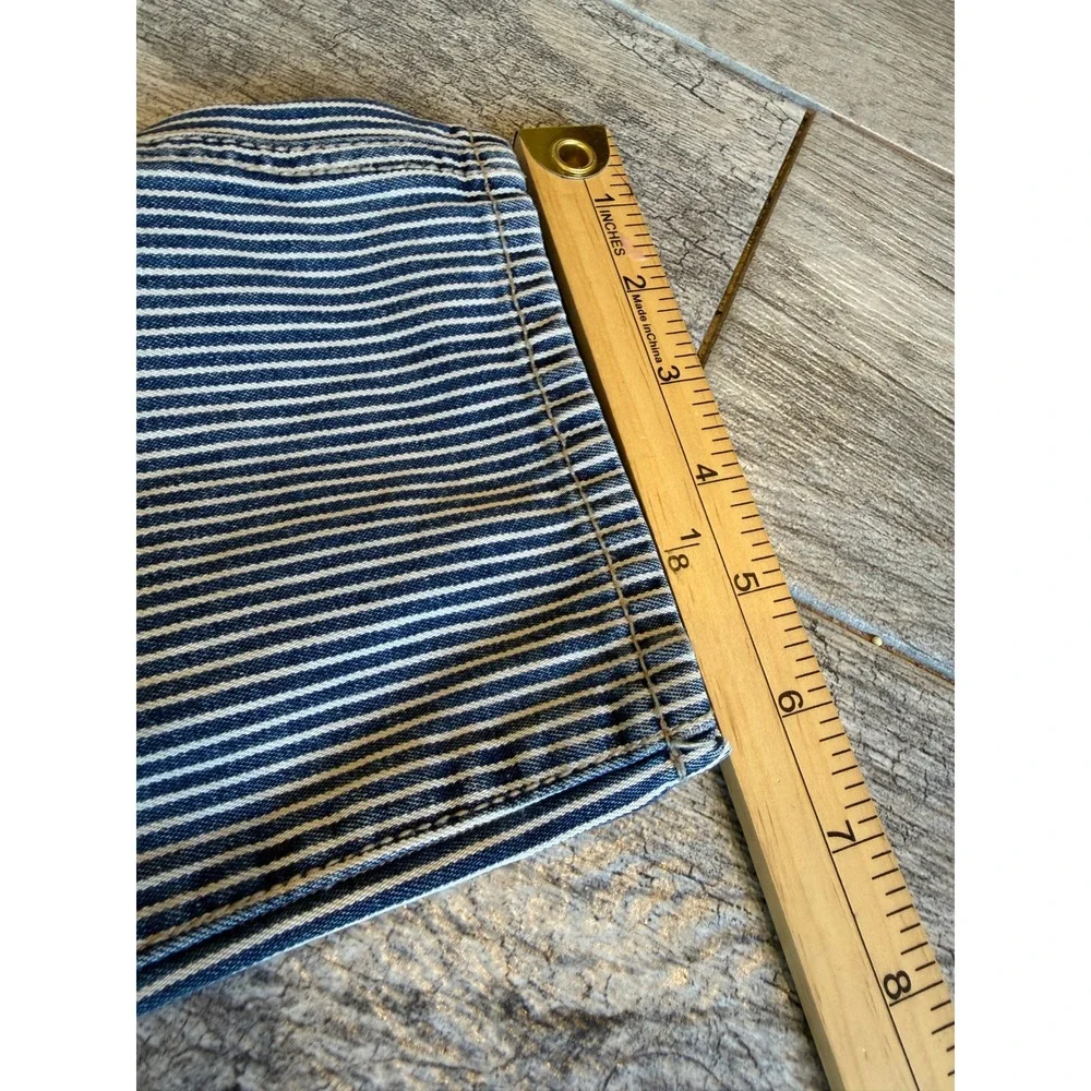 OshKosh B'gosh‎ Overalls Kids 3T Hickory Stripe Denim Carpenter Bibs Vintage